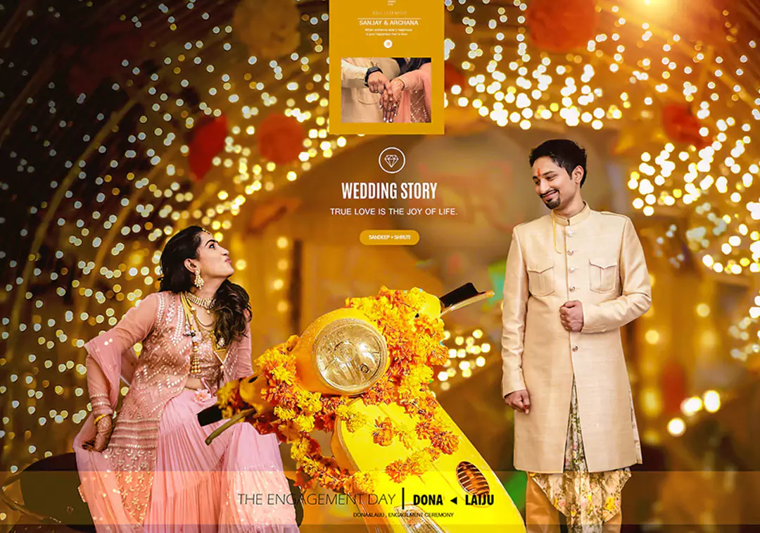Bride Groom portrait DM photo album
